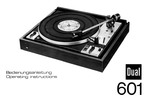 Thumbnail Dual 601 Turntable - Owner & Service Manual