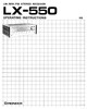 Thumbnail Pioneer LX-550 Operating Manual + Schematics
