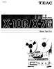 Thumbnail TEAC X-10R/X-7R OWNER MANUAL AND SERVICE MANUAL