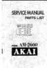 Thumbnail AKAI AM2600 Service Manual !!!