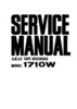 Thumbnail AKAI 1710 TAPE RECORDER OWNER AND SERVICE MANUAL
