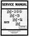 Thumbnail Hammond Organ Service Manual - Models M M2 M3 M-100