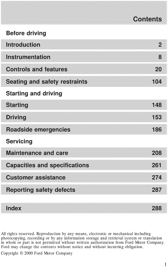 Product picture 2001 Ford F-150 Owner Manual