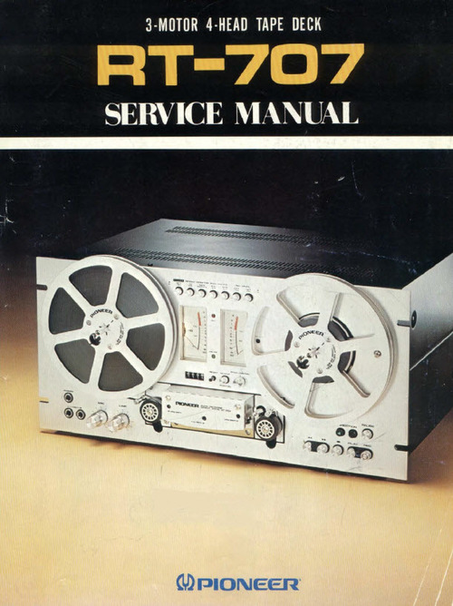 Product picture PIONEER RT-707 SERVICE OWNERS MANUAL + MORE!