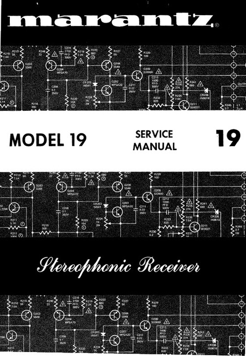 Product picture Marantz 19 - Service Manual