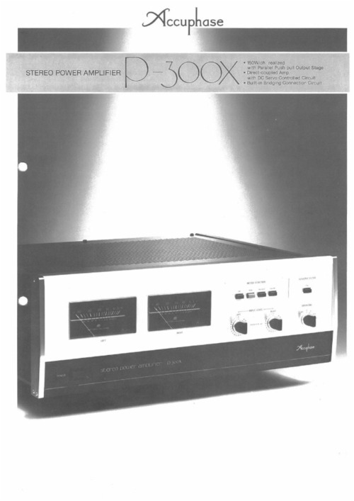 Product picture Accuphase P-300X Service Manual