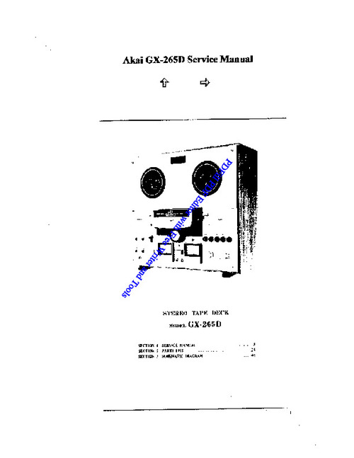 Product picture Akai-gx-265d-sm   Service Manual !!!