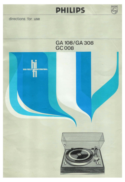 Product picture Philips ga 108 Owner Manual !!!