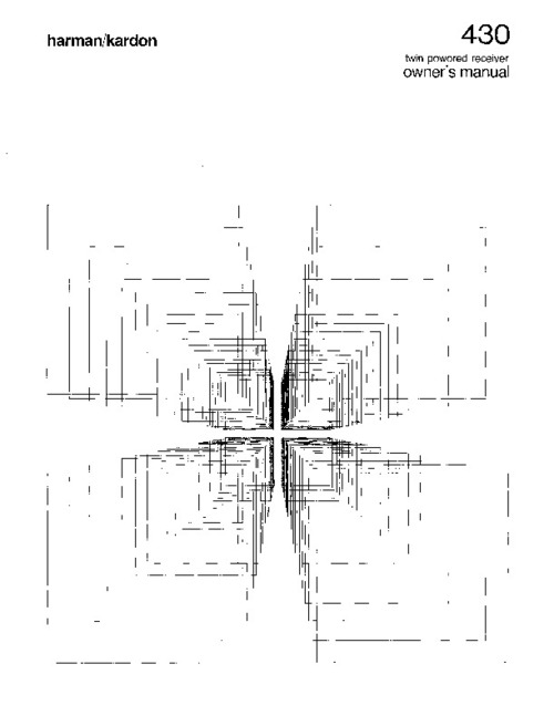 Product picture Harman Kardon 430 Owner Manual and MORE !!!